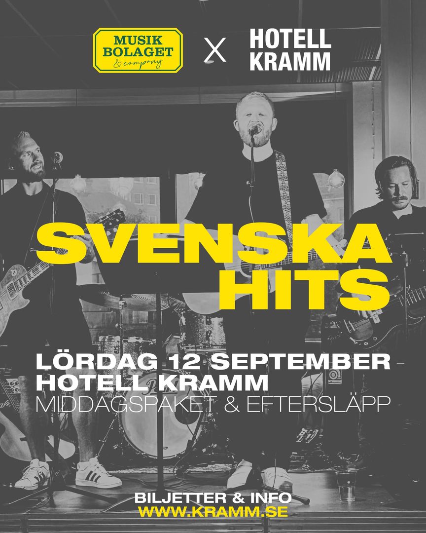 Svenska Hits – Middagsshow på Hotell Kramm 