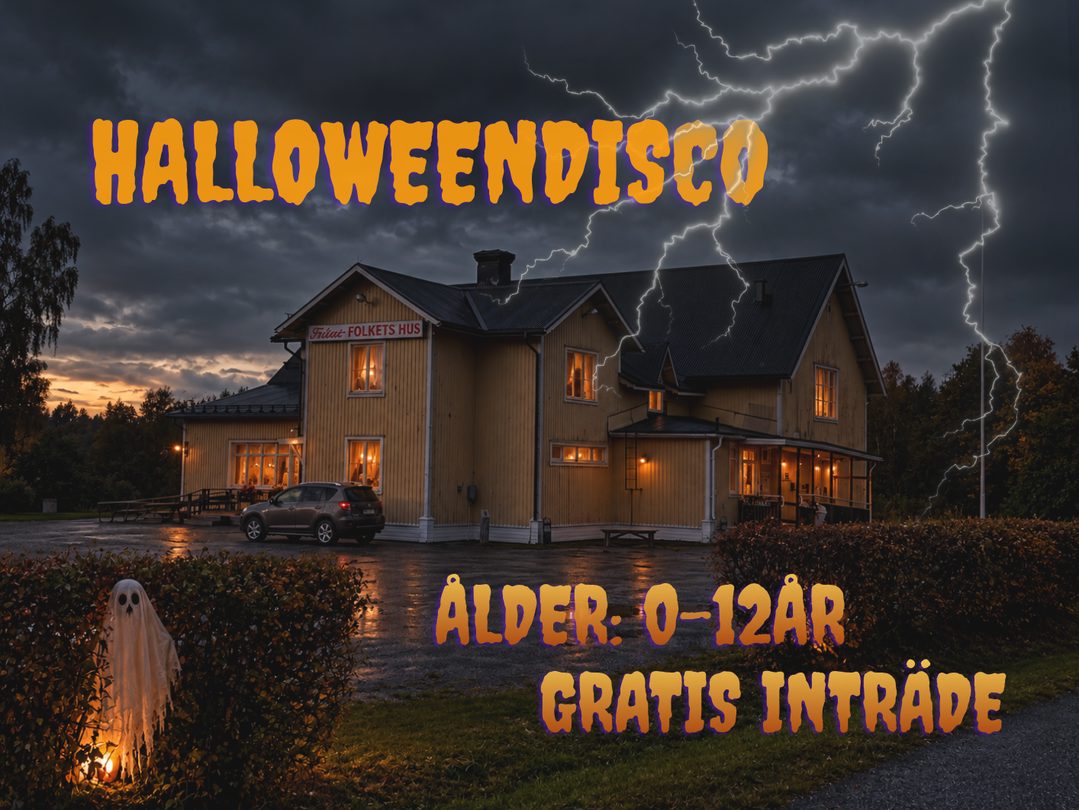 Halloweendisco, gratis inträde